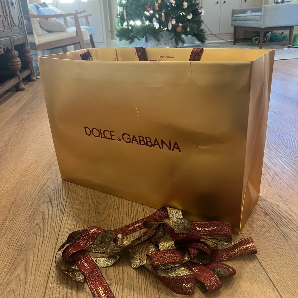 Dolce & Gabbana 2026 Holiday Bag with Red Ribbon